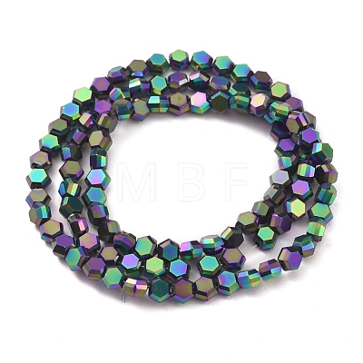 Electroplate Glass Beads Strands EGLA-L018-C-FP01-1