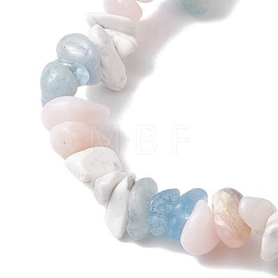 2Pcs Natural Gemstone Stretch Bracelet Sets for Women BJEW-JB10992-1