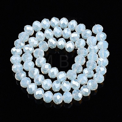 Electroplate Glass Beads Strands EGLA-A044-J8mm-A06-1