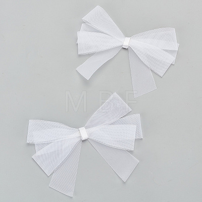 Bowknot Organza Shoe Decorations FIND-WH0423-94A-1