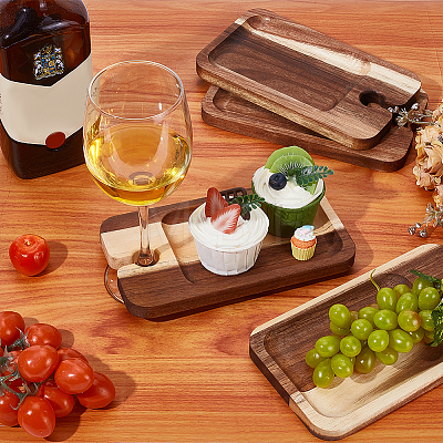 Wood Wine Glass Storage Tray Decoration DIY-WH0899-58-1