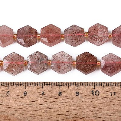 Natural Strawberry Quartz Beads Strands G-N368-01A-13-1