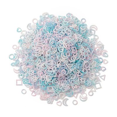 100g Spray Paint ABS Plastic Cabochons KY-CJ0001-67-1