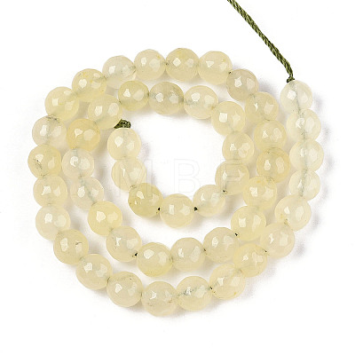 Dyed Natural White Jade Beads Strands G-T139-8mm-60-13-1