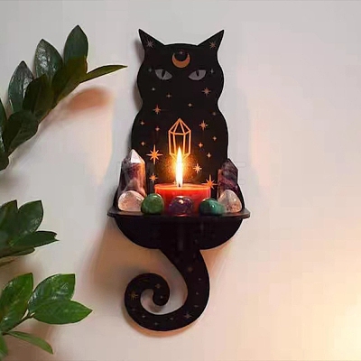 DIY Witchcraft Wall Hanging Candle Holder Display Silicone Molds DIY-G086-11C-1