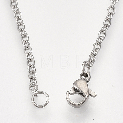 201 Stainless Steel Puppy Pendant Necklaces NJEW-T009-JN043-1-40-1