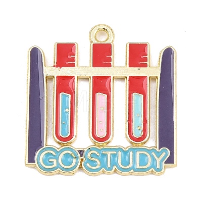 Back to School Alloy Enamel Pendants FIND-E054-02P-1
