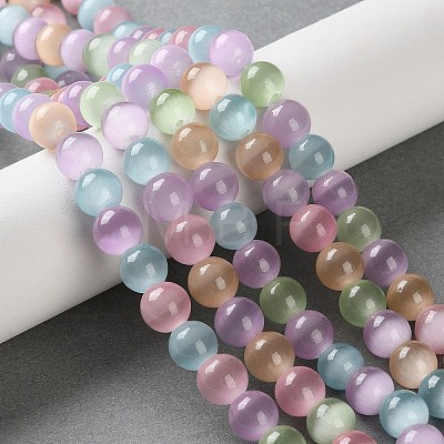 Cat Eye Beads Strands CE-P004-A-8mm-1