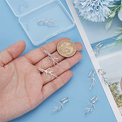 Brass Pendant Bails KK-BC0014-25S-1