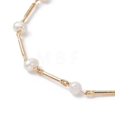 Natural Cultured Freshwater Pearl Beaded Bracelets BJEW-JB09865-1