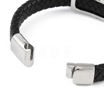 Braided Microfiber Leather Cord Bracelets BJEW-P328-16AS-03-1