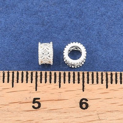Brass European Beads KK-A292-03B-S-1