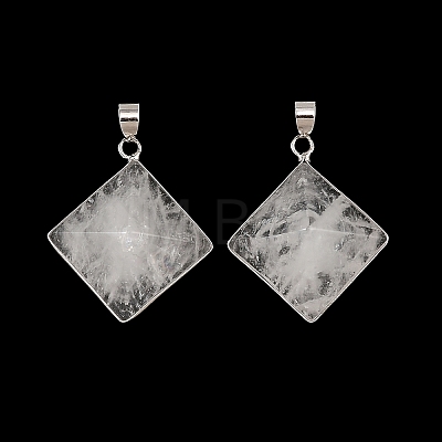 Natural Quartz Crystal Pendants G-H359-03P-01-1