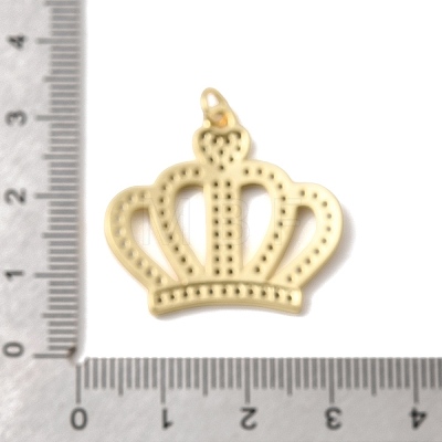 Brass Micro Pave Clear Cubic Zirconia Pendants KK-H267-034G-1