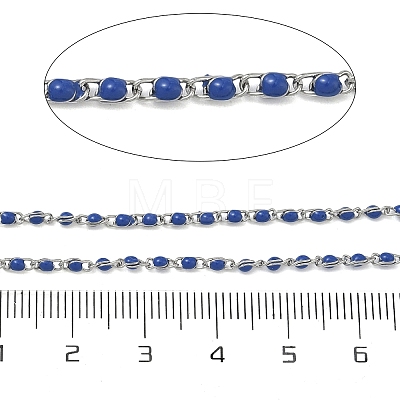 304 Stainless Steel Enamel Twisted Chains STAS-R100-40P-04-1