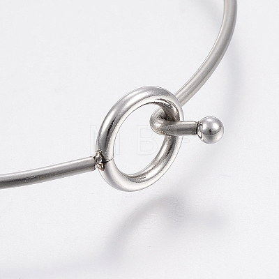 Tarnish Resistant 304 Stainless Steel Expandable Bangle Making LS-STAS-F148-01P-1