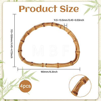 Bamboo Stick D Ring Bag Handles LS-PURS-WH0816-004-1