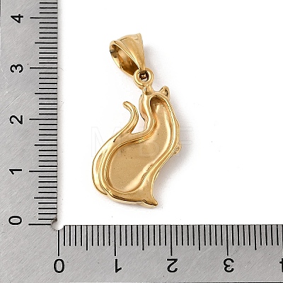 304 Stainless Steel Pendant Rhinestone Settings STAS-B167-14B-G-1