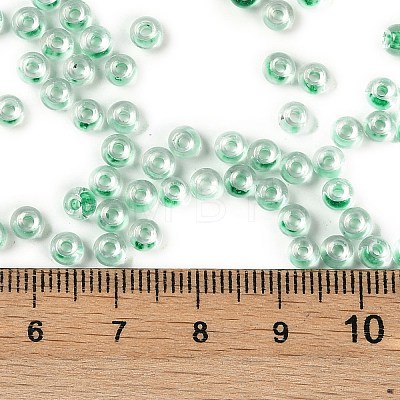 Transparent Inside Colours Glass Seed Beads SEED-A032-04G-1