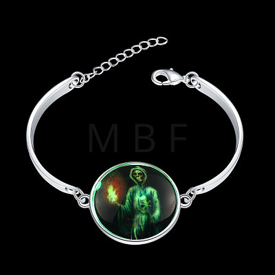 Halloween Torch Luminous Bracelets BJEW-BB14743-1