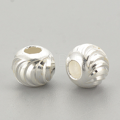925 Sterling Silver Beads X-STER-S002-16-6mm-1
