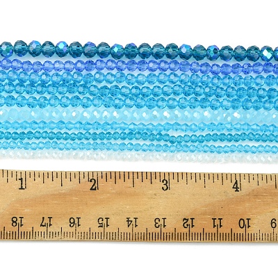 Electroplate Glass Beads Strands EGLA-FS0001-42A-1