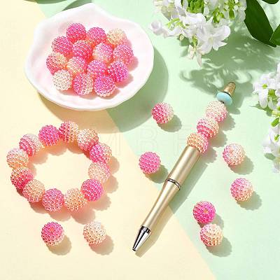 40Pcs Imitation Pearl Acrylic Beads OACR-FS0002-89A-13-1