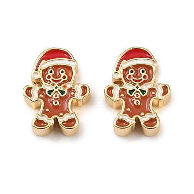 Brass Enamel Beads KK-L255-16G-01-1
