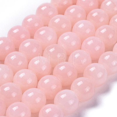 Natural Mashan Jade Round Beads Strands X-G-D263-10mm-XS02-1