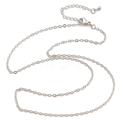 Brass Cable Chains Necklaces for Women NJEW-D302-47P-1