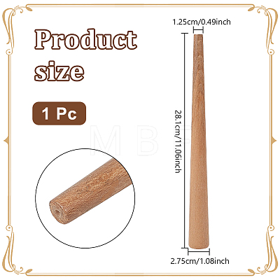 Oak Wood Ring Sizers & Mandrels TOOL-WH0006-004B-1