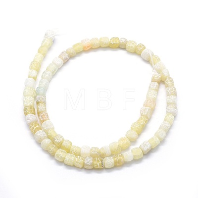Dyed Natural Weathered Agate Beads Strands X-G-F583-11G-1