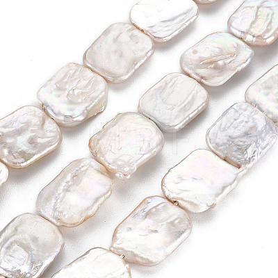 1 Strand Natural Keshi Pearl Beads Strands PEAR-PA0001-12-1