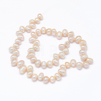 Natural Cultured Freshwater Pearl Beads Strands PEAR-G004-03D-01-1