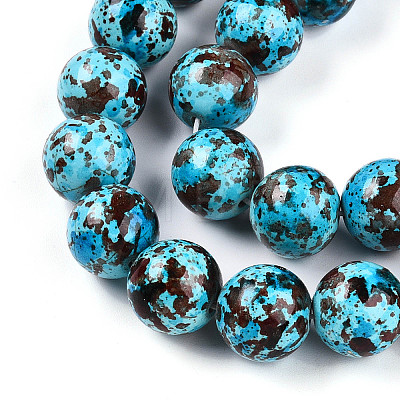 Synthetic Turquoise Beads Strands TURQ-T004-08A-10-1