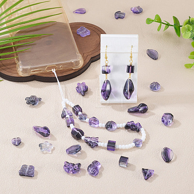125G Gradient Color Transparent Glass Beads GLAA-TA0003-58B-1