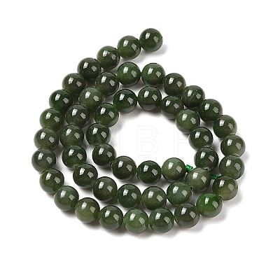 Natural Canada Jade Beads Strands G-NH0001-G01-02-1