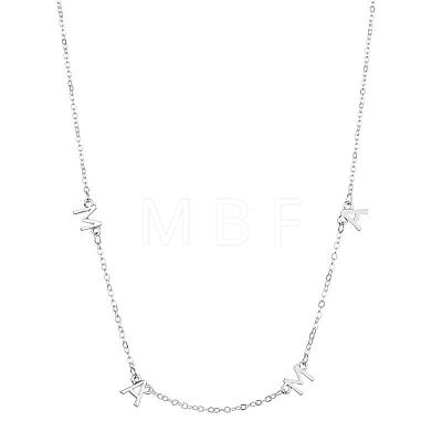 Stylish 925 Silver MAMA Letter Link Chain Necklaces for Mother's Day Gift ON4578-5-1