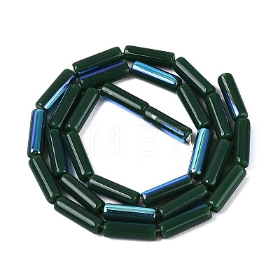 Electroplate Opaque Glass Beads Strands EGLA-Q132-02A-F03-1