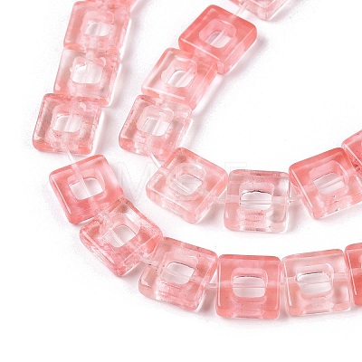 Cherry Quartz Glass Beads Strands G-N342-101-1