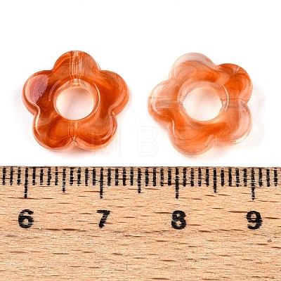 Gradient Color Transparent Acrylic Beads OACR-N137-49M-1