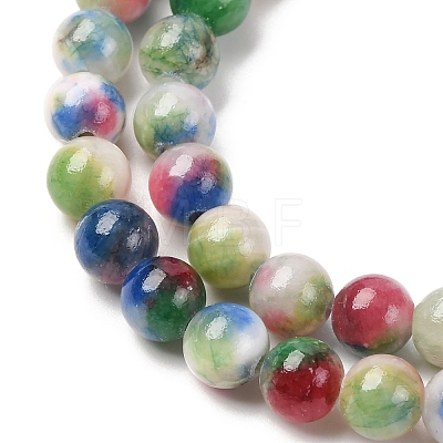 Natural Persian Jade Beads Strands G-D434-6mm-02-01-1