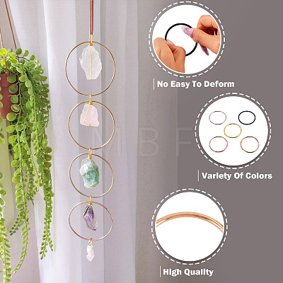 20Pcs 5 Colors Iron Rings FIND-TA0011-03-1