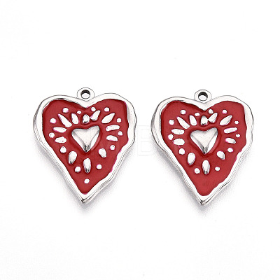 304 Stainless Steel Pendants X-STAS-N108-21B-P-1