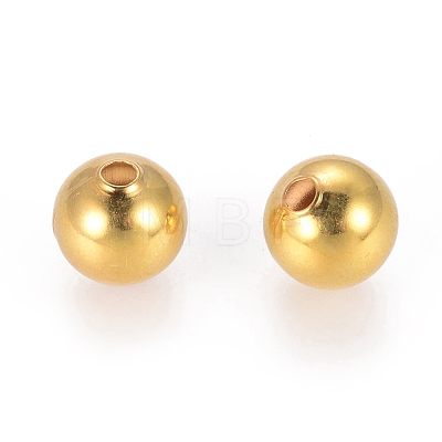 Brass Beads ECR8MM-G-1