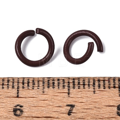 Spray Painted Iron Open Jump Rings IFIN-T017-04B-02-1