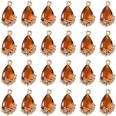 Transparent Glass Pendants GLAA-FZ0001-02H-1