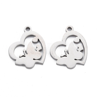 304 Stainless Steel Pendants STAS-N095-058-1