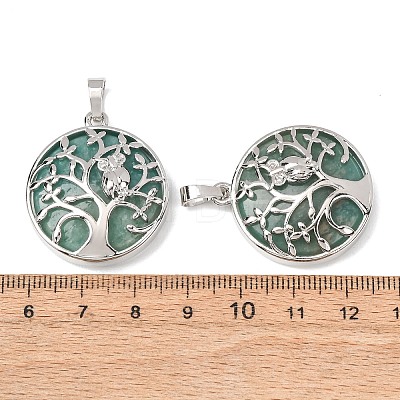 Natural Amazonite Pendants GG-CBA0251-10C-P-1