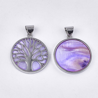 Freshwater Shell Pendants SHEL-S275-01H-1